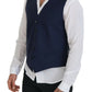 Elegant Dark Blue Formal Dress Vest