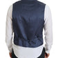 Elegant Dark Blue Formal Dress Vest