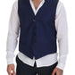 Elegant Dark Blue Formal Dress Vest