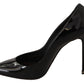 Elegant Black Patent Leather Heels