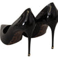 Elegant Black Patent Leather Heels