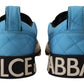 Elegant Light Blue Slip-On Sneakers
