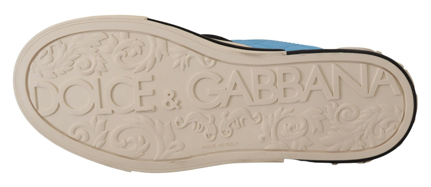 Elegant Light Blue Slip-On Sneakers