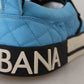 Elegant Light Blue Slip-On Sneakers