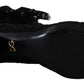 Elegant Black Lace Stretch Sock Pumps