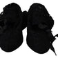 Elegant Black Lace Stretch Sock Pumps