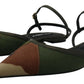Chic Multicolor Camouflage Slingback Flats