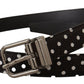 Chic Polka Dot Leather Belt