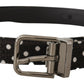 Chic Polka Dot Leather Belt