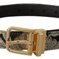 Multicolored Jacquard Leather Belt
