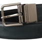 Chic Dark Green Leather Belt