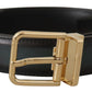 Elegant Dark Green Leather Belt
