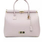 Pink Leather Women Handbag