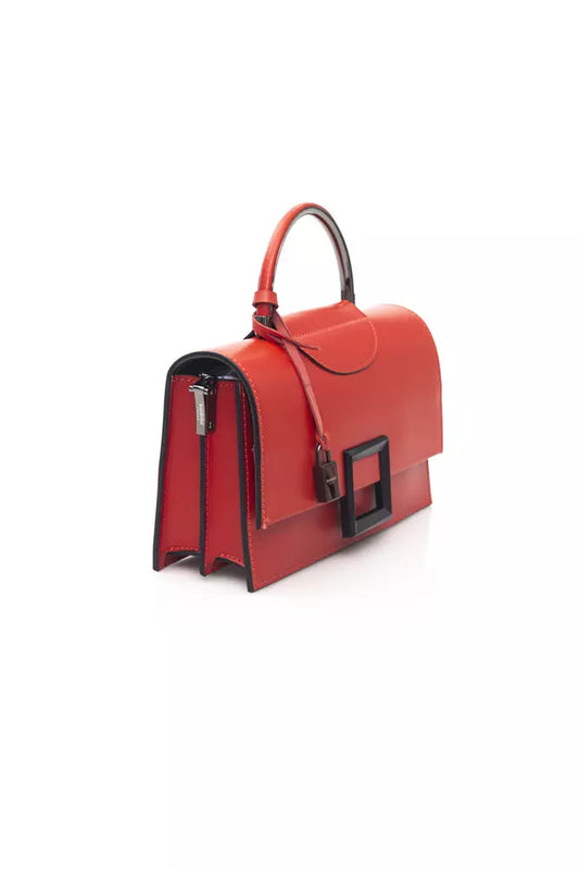 Red Leather Women Handbag