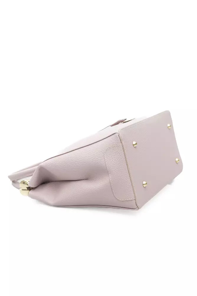 Pink Leather Women Handbag