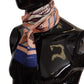 Multicolor Patterned Seashell DG Logo Shawl Fringe Scarf