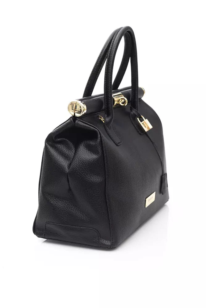 Black Leather Women Handbag