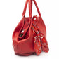Red Leather Women Shoulder Bag
