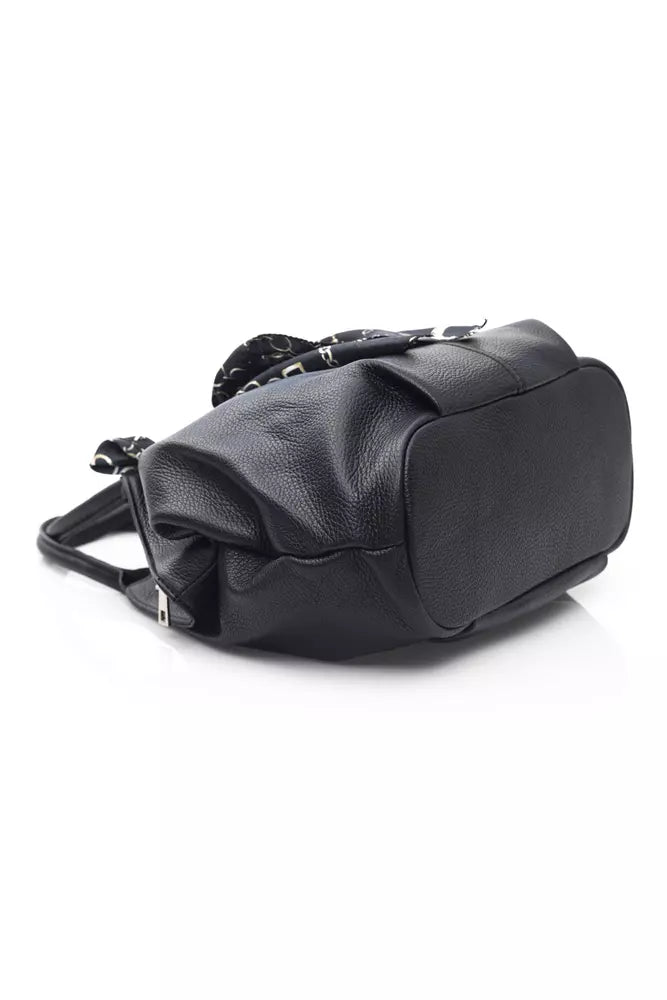 Black Leather Women Shoulder Bag