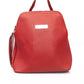 Red Cow Leather Women Backpack