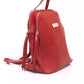 Red Cow Leather Women Backpack