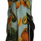 Vegetable Print Silk Blend Scarf