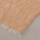 Peach Linen Knitted Shawl Wrap Fringes Scarf