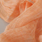Peach Linen Knitted Shawl Wrap Fringes Scarf