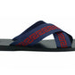 Dazzling Versace Blue Flat Men's Sandals