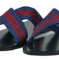 Dazzling Versace Blue Flat Men's Sandals