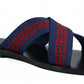 Dazzling Versace Blue Flat Men's Sandals