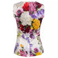 Sleeveless Floral Silk Blend Blouse
