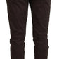 Elegant Brown Italian Designer Pants