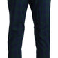 Elegant Checkered Wool Blend Trousers