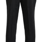 Elegant Black Wool Blend Pants for Men