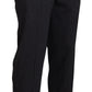 Elegant Black Wool Blend Pants for Men