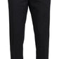 Elegant Black Wool Blend Pants for Men
