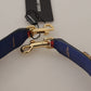 Red Exotic Leather Crystals Bag Shoulder Strap