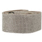 Elegant Crystal Snap Button Cotton Belt