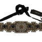 Multicolor Silk Sartoria Belt with Gold Buckle