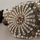 Multicolor Silk Sartoria Belt with Gold Buckle