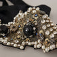 Multicolor Silk Sartoria Belt with Gold Buckle