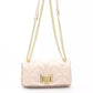 Pink Polyethylene Women Shoulder Bag