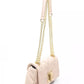 Pink Polyethylene Women Shoulder Bag