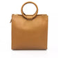 Beige Leather Women Handbag