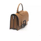 Beige Leather Women Handbag