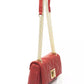 Red Polyethylene Women Shoulder Bag