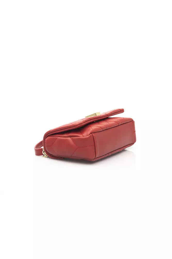 Red Polyethylene Women Shoulder Bag
