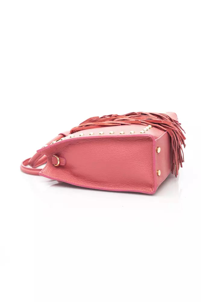 Pink Leather Women Handbag