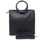 Black Leather Women Handbag